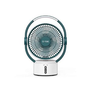 Mini Ventilador de Mesa G-Tide FS01 Recarregável 360° 3600mAh - Verde