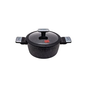 Vaso Giratório Fundo Ucc Life de 20 cm em Granito Preto