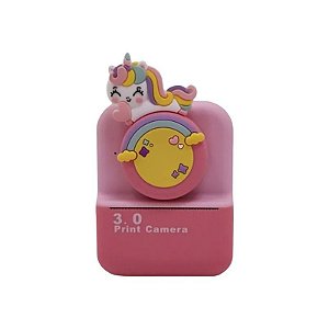 Câmera Digital Satellite A-DV936 - com Impressora Térmica - Tela 2" - Recarregável - Rosa