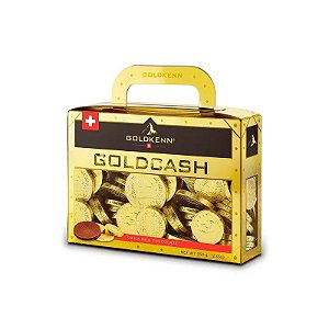 Barra de Chocolate Swiss Dream Gold Money 88 Unidades Pacote 350G