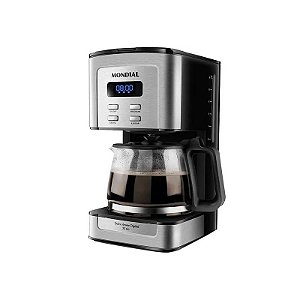 Cafeteira Elétrica Mondial Dolce Arome Digital C-44-32X-Sdi - 800W - 32 Xícaras - 110V/60HZ - Prata e Preto