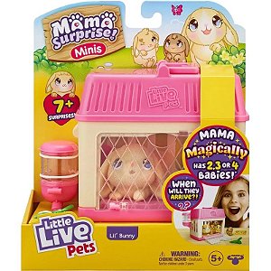 Peluche Coelhinho Lil' Pequenos Animais Vivos Mamãe Surpresa Alce - 26511