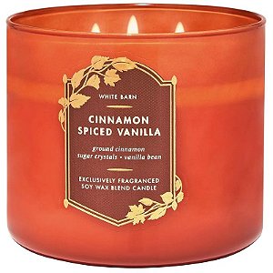 Vela Aromática Bath & Body Works Cinnamon Spiced Vanilla - 411g