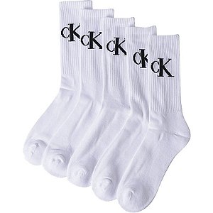 Meias Calvin Klein CVM213CR08002 - Masculina (5 Pares)