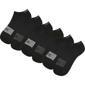 Meias Calvin Klein CVM233NS01001 - Masculina (6 Pares)