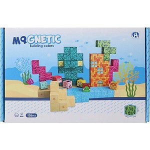 Jogo de Cubos Magnéticos de Construção Chuang Huang - CH1405 (126 peças)