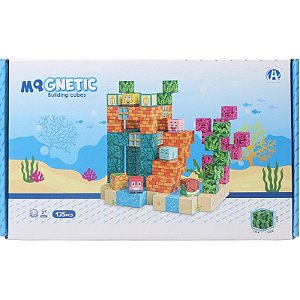 Blocos de Construção Magnéticos Cubos Magnéticos Chuang Huang - CH1406 (135 peças)