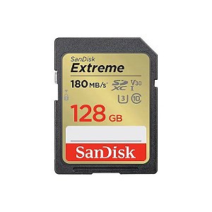Cartão de Memória SD Sandisk Extreme 128GB 180MBS - SDSDXVA-128G-Gncin