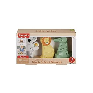 Jogo Didático Fisher Price de Empilhar e Classificar Animais