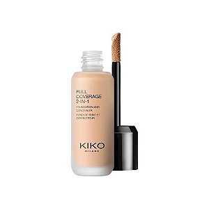 Base e Corretivo Líquido Kiko Milano Cobertura Total 2 Em 1 - WB30 25ML