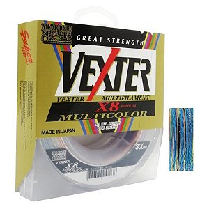 Linha Multifilamento Marine Sports Vexter X8 Multicolor 0.29mm 40lb 300m
