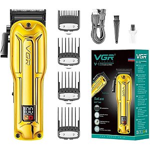 Cortador de Cabelo VGR Voyager Hair Clipper V-138 Dourado