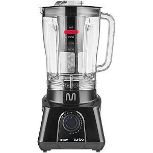 Liquidificador Multi Home LQ1102 Turbo 1100 2.6L 1100W 220V/60Hz Preto