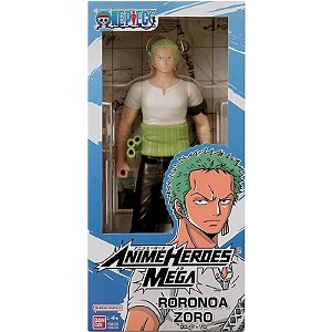 Boneco One Piece Roronoa Zoro Anime Heroes Mega Bandai - 38330-38332