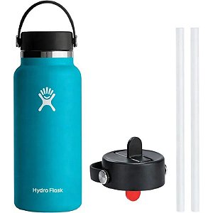 Garrafa Térmica Hydro Flask W32BTS454 946mL + Tampa WFS001 - Laguna