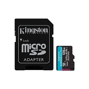 Cartão de Memória Micro SDCG4/SDXC Kingston Canvas Go Plus SDXC 128GB 200 MB/s Classe 10 - SDCG4/SDXC