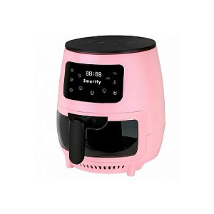 Fritadeira Elétrica Air Fryer Smartfy AF03RS 110V Rosa Pink/3.6L/Digital