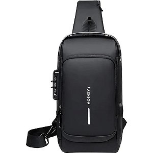 Bolsa com Cadeado Fashion 838 - Preto