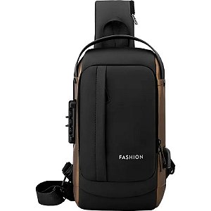 Bolsa com Cadeado Fashion T2 - Preto/Dourado