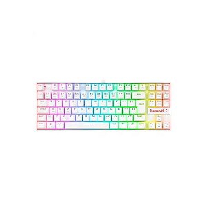 Teclado Mecânico Redragon K552W-RGB Kumara WHT US Red Swith Vermelho
