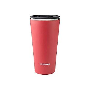 Copo Térmico de Inox Zojirushi SX-FSE45PV A Vácuo com Tampa 450ML Coral