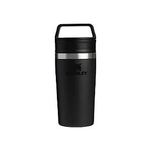 Copo Térmico Stanley Café Para Levar com Tampa e Alça - Preto 2.0 354ML