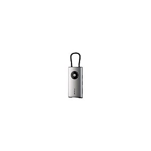 Hub USB-C FTX CT-HUBL3-Ag 8 Portas / HDMI / 2 USB 3.0 / USB 2.0 / RJ45 / SD / TF / USB-C Fêmea - Cinza