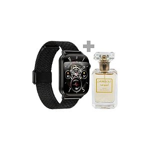 Relógio Inteligente Gtide S6 Pro Preto + Perfume Zohoor