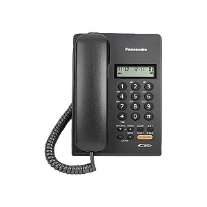 Telefone com Fio Panasonic KX-TSC75 - Preto