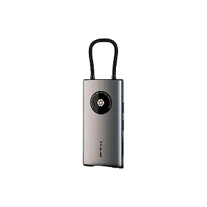 Hub Adaptador FTX HUBL3-Ag 8 Em 1 - Cinza