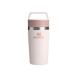 Caneca Térmica Stanley Café Para Viagem com Tampa e Alça - Rose Quartz 354ML