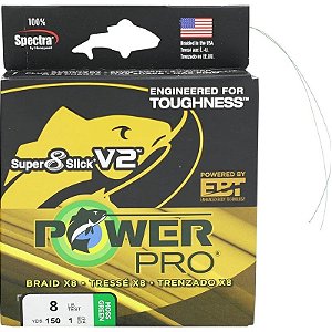 Linha Multifilamento Shimano Power Pro Super 8 Slick V2 8lb 4kg 0.13mm 135m