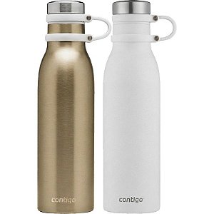 Kit Garrafa Térmica Contigo Couture Mattherhorn 591mL - Sal / Chardonay
