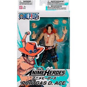 Boneco One Piece Portgas D. Ace Anime Heroes Bandai - 36930/36934