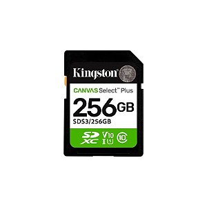 Cartão de Memória Kingston SDS3/256GB Canvas Select Plus - 256GB - SD - 150MB/s