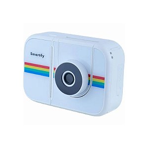 Câmera Instantânea Smartfy KIDS02W - com Impressora Térmica - Tela 2.4" - Recarregável - Branca