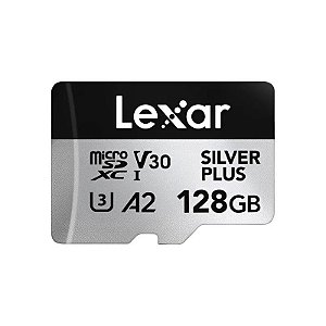 Cartão Micro SD Lexar Silver Plus 05-100MB/s C10 128 GB (LMSSIPL128G-Bnang)