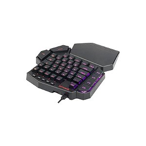 Teclado Gamer Redragon Diti One Hand K585 RGB Switch Marrom - Preto