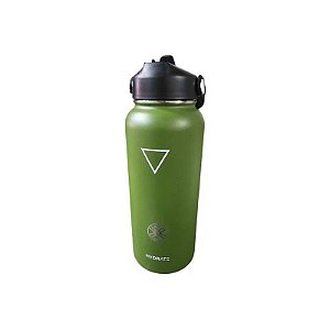 Garrafa Termo Hidratante Apf Paraguai com Adesivo 946ML - Verde