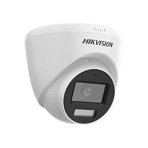 Câmera de Vigilância Hikvision Dome DS-2CE78K0T-LFS 3K - Branco/Preto