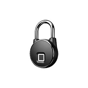 Cadeado Digital Biométrico S502 BT Tuya Ble Preto
