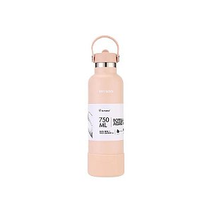 Garrafa Térmica Terrano - 750ml - com Bico + 2 Canudos - Rosa