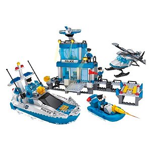 Jogo Cidade Estação Policial Cogo 4155 (644 peças)