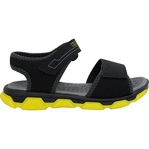 Sandália Infantil Klin 298033000-006148 - Preto/Amarelo