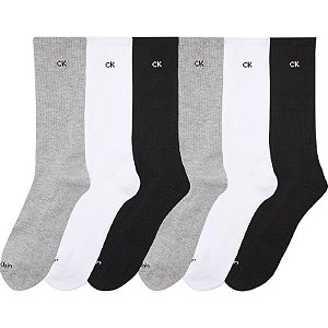 Meias Calvin Klein CKM213CR050003 - Masculina (6 Pares)