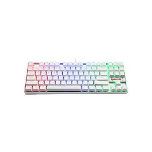 Teclado Gamer Mecânico Redragon Kumara K552W 60% RGB USB-A Switch Redragon Blue - Branco
