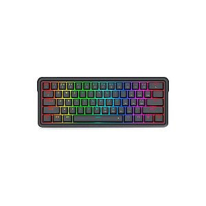 Teclado Gamer Redragon Ironguard K722 RGB Layout 60% USB - Preto