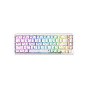 Teclado Gamer Mecânico Redragon Nova K709 65% RGB USB-C Switch Dragon Chant Linear Branco