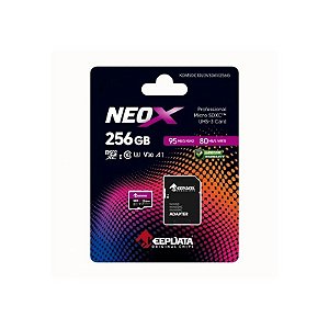Cartão MicroSD 256GB Keepdata Neox V30 A1 C10 KDMSDC10U3V30A1 /256