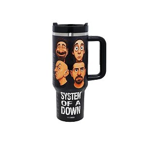 Copo Térmico Weedoo Sistem Of A Dawn 1,2L com Canudo - Black/Red